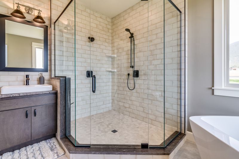 Stylish Shower with Frameless Door